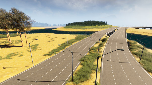 桥的鸟瞰图图片下载