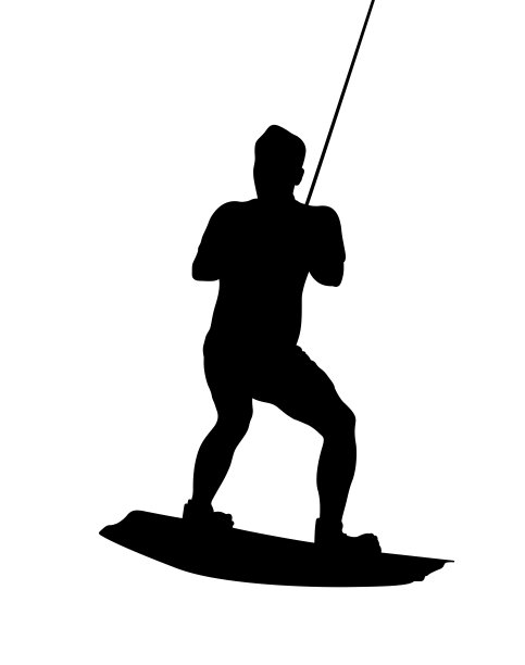 男子水上滑水运动员图片下载