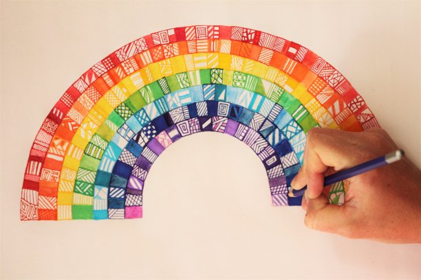 手绘彩虹图片下载