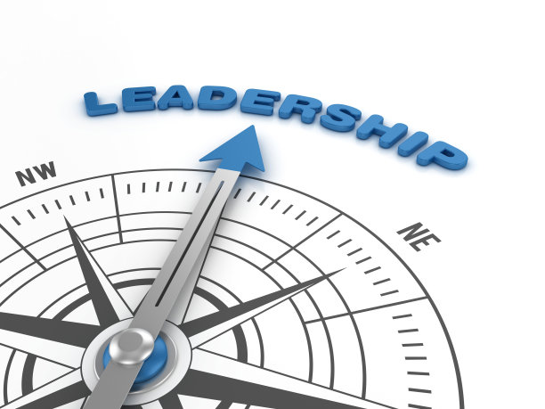 指南针与领导字- 3D渲染图片下载