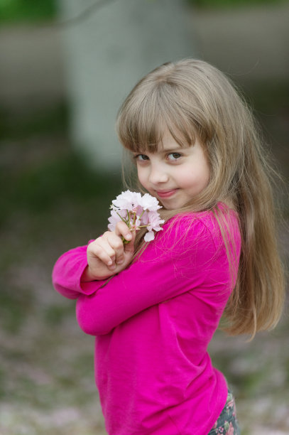 新鲜，年轻，美丽，外观，头发，发型图片下载