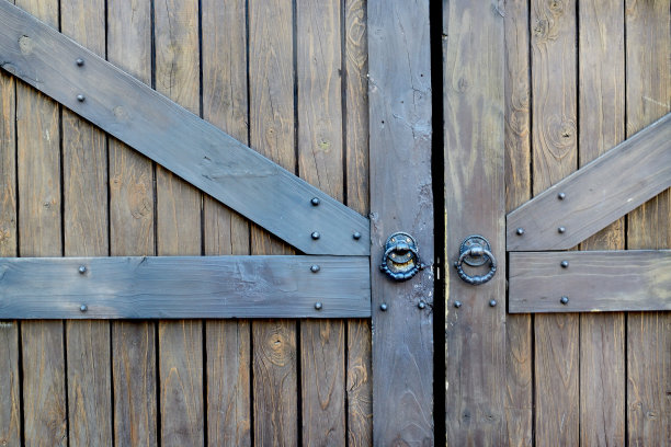 亚洲的老式木门图片下载