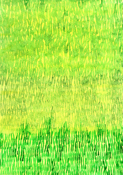 绿草场水彩手绘背景。图片下载