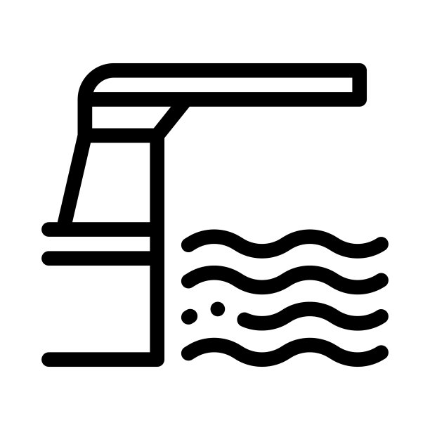 水位计图标矢量轮廓图图片下载
