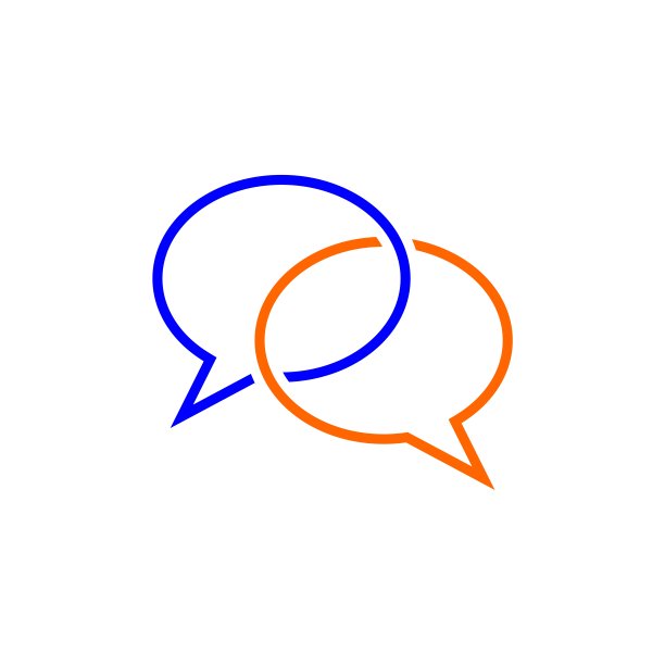 语音气泡矢量标志模板插图设计。向量EPS 10。图片下载