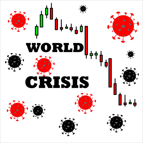 冠状病毒大流行后的世界全球危机。股票市场图表或外汇交易图表的业务和财务概念和报告。冠状病毒矢量的概念。图片下载