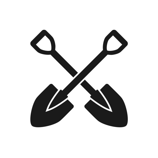 铲图标矢量标志模板图片下载