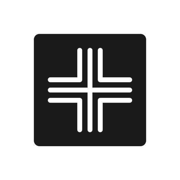 医疗十字图标矢量标志模板图片下载