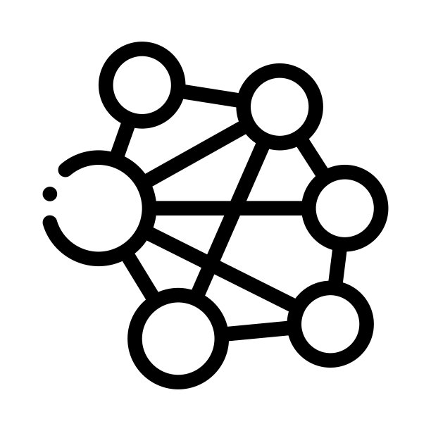 网格混乱图标矢量轮廓插图图片下载