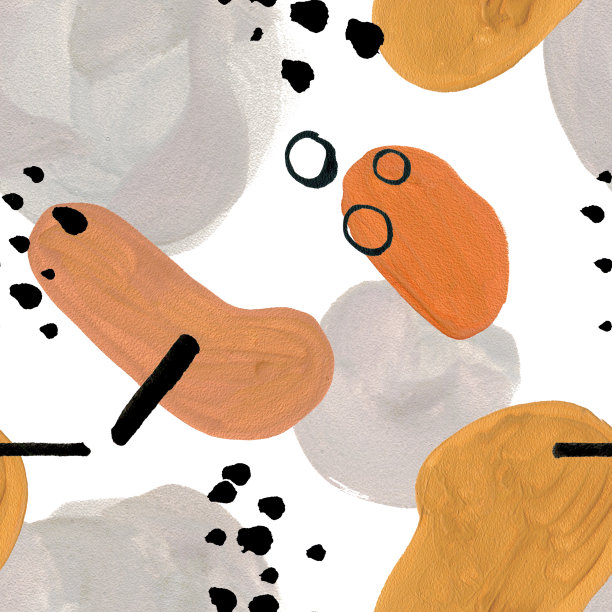 简约简约无缝图案配水粉粉彩点染，现代感十足。图片下载