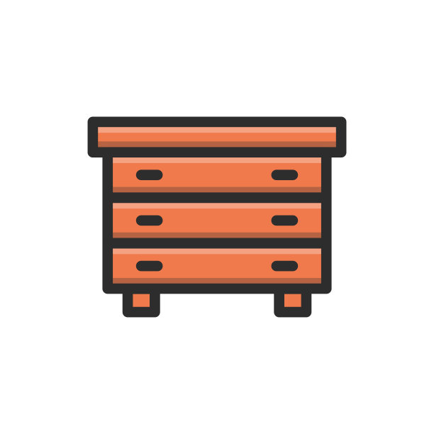 梳妆台矢量图标图片下载