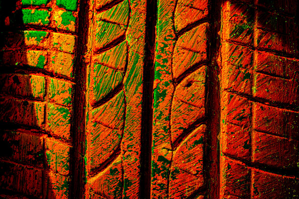 墙上有油漆污渍。涂鸦墙。混凝土墙上的彩绘。汽车轮胎纹理。图片下载