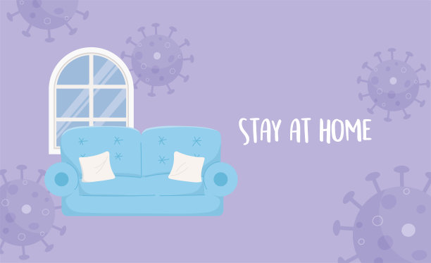 防控Covid - 19疫情，居家隔离图片下载
