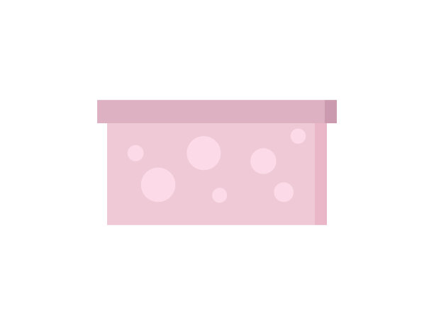 粉红色礼品盒的扁平风格。圣诞礼物包。礼盒图标孤立的白色背景。图片下载