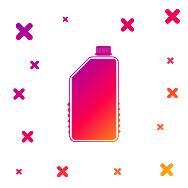 彩色家用化学品空白塑料瓶图标孤立在白色背景。液体洗涤剂或肥皂，去污剂，漂白剂，浴室或厕所清洁剂。矢量图图片下载