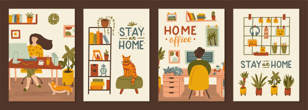 居家明信片套装图片下载