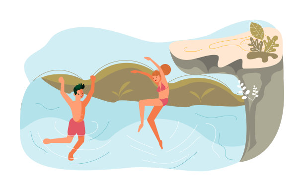 人们从悬崖上跳下去图片下载