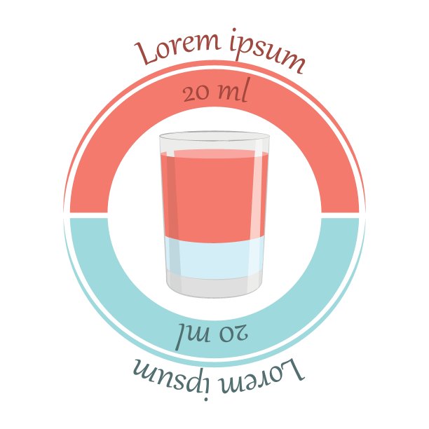 血腥玛丽鸡尾酒的三种成分。矢量图图片下载