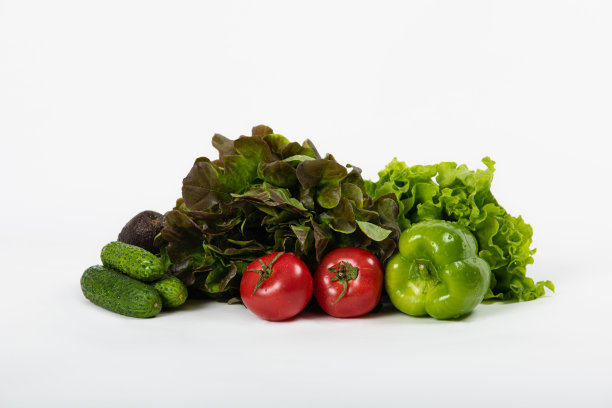 新鲜沙拉蔬菜孤立图片下载
