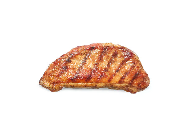 烤牛排配上香料，放在切好的木板和刀叉上。图片下载