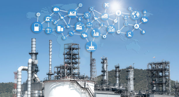 炼油厂的工业概念图片下载