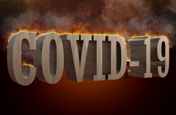 冠状病毒感染COVID-19标题3d插图图片下载