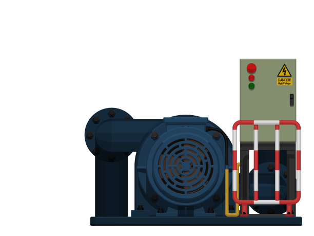水泵隔离在白色背景上图片下载