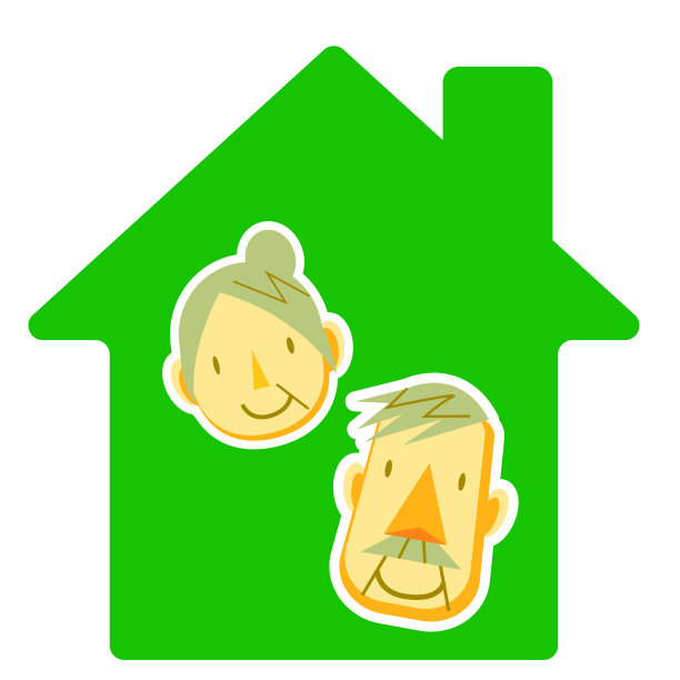 家庭成员和房子，生活方式图片下载