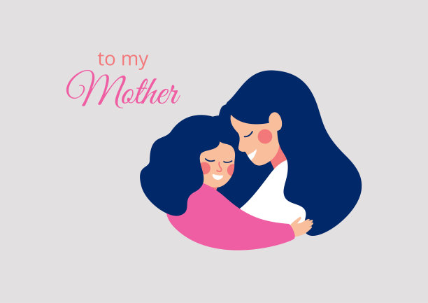 快乐的年轻母亲用爱拥抱她的女儿图片下载