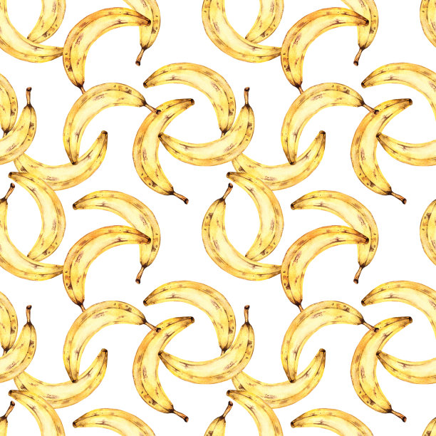 蔬菜和水果水彩画图片下载