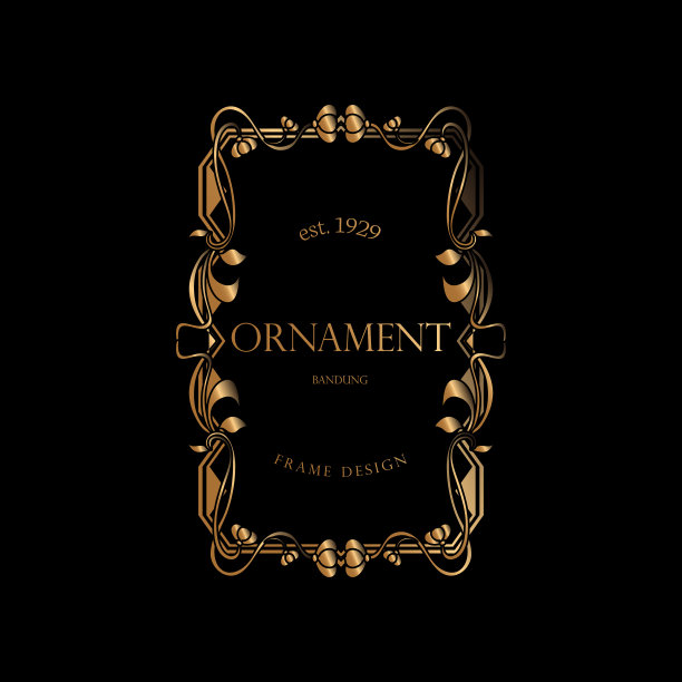 金框豪华装饰装饰图片下载