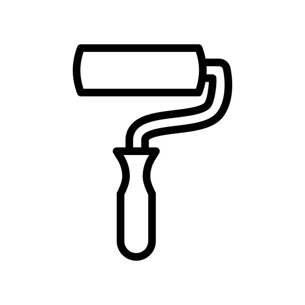 画笔图标设计模板，矢量图标设计在线条风格，可编辑的笔触图标在白色的背景，可以用于web和您的项目的各种需求图片下载