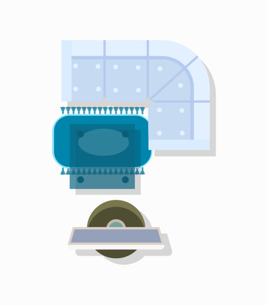 厅堂室内设计矢量图图片下载