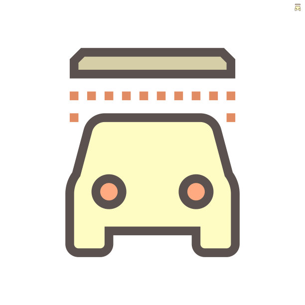 洗车矢量图标设计，48x48像素完美和可编辑的笔触。图片下载