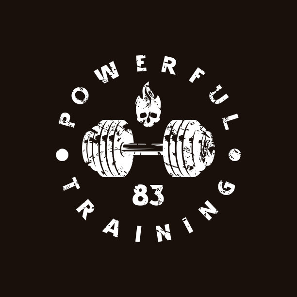 股票矢量标志为健身俱乐部图片下载