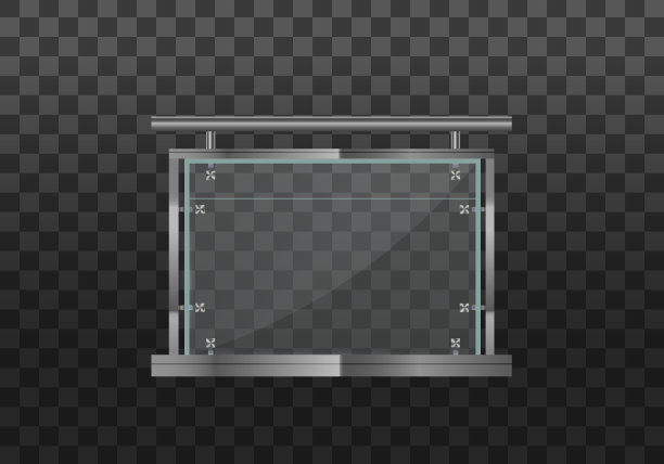 玻璃栏杆,栏杆上。图片下载