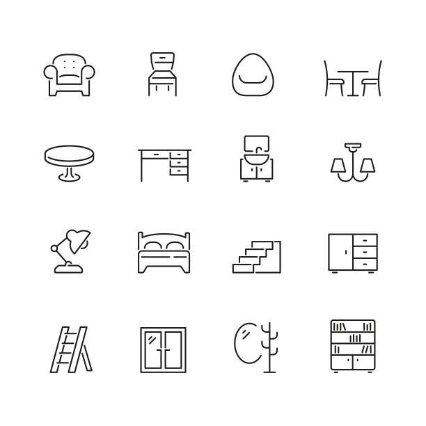 家具相关的图标图片下载