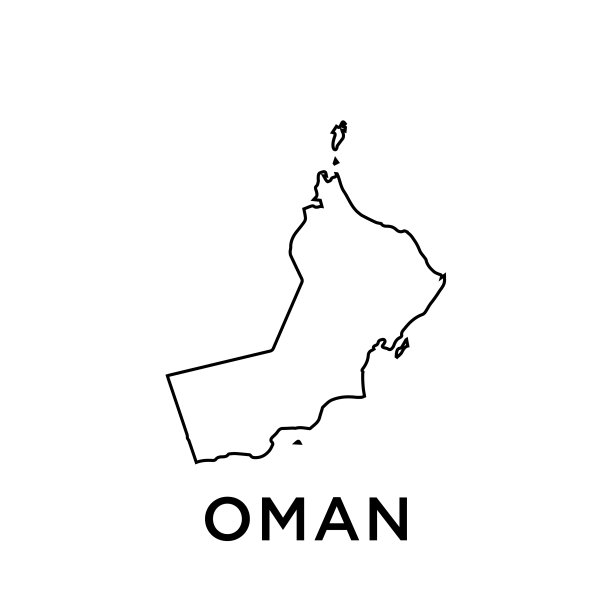 阿曼地图矢量设计模板图片下载