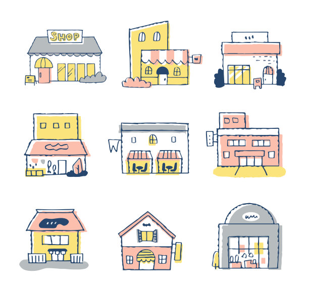 各种类型的商店图片下载