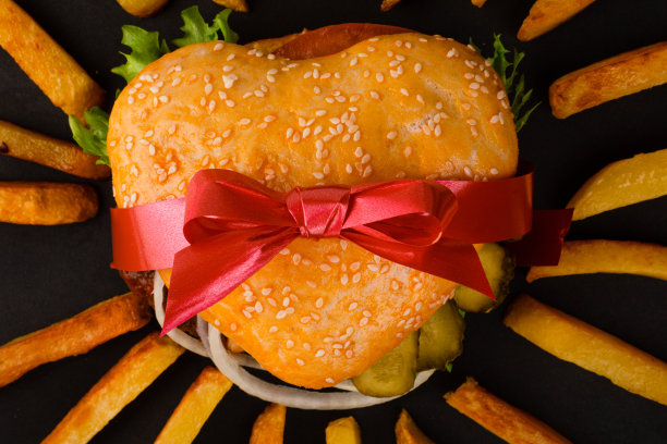 心形汉堡礼物图片下载