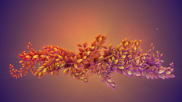 3d渲染，优雅的花，戏剧性的插花图片下载