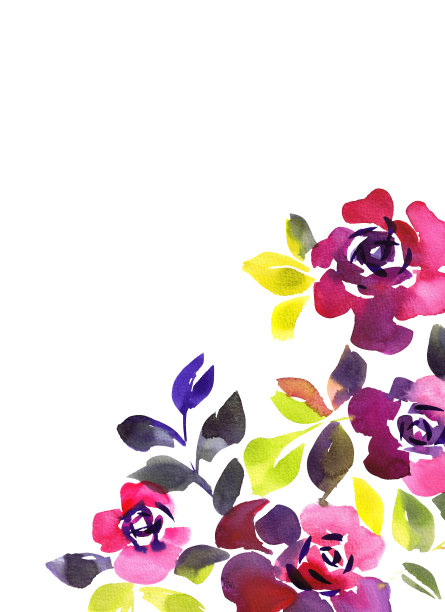 花卉框架模板图片下载