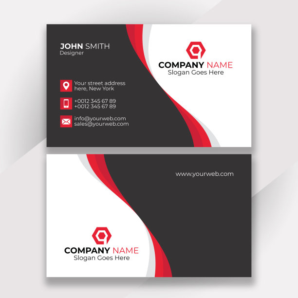 现代专业名片设计素材图片