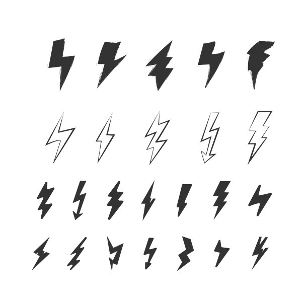 闪电、雷声、能源。图片下载