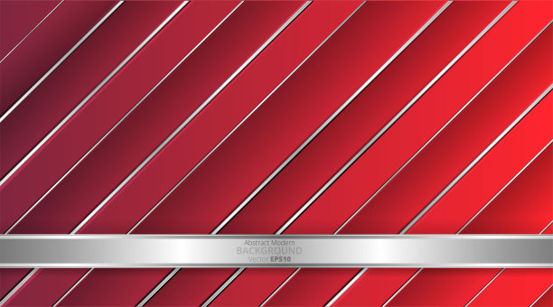 金属铬银红勃艮第优雅现实几何抽象现代框架向量背景高科技科技未来涟漪装饰，图片下载