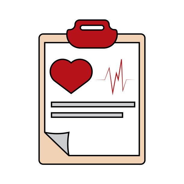 孤立的病历图标图片下载