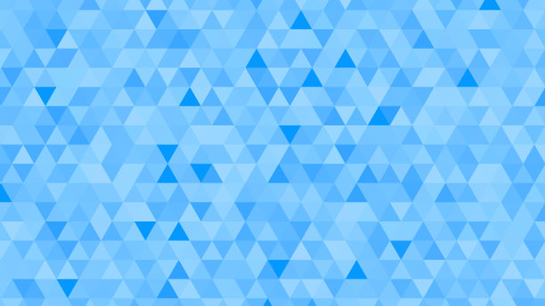 抽象几何蓝色背景与三角形。图片下载