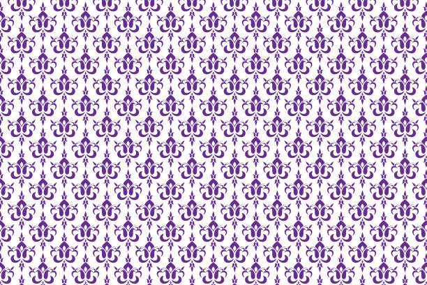 装饰洋红色无缝图案向量与白色背景。图片下载