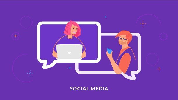 年轻情侣在社交媒体上用笔记本电脑和智能手机一起聊天和发短信图片下载