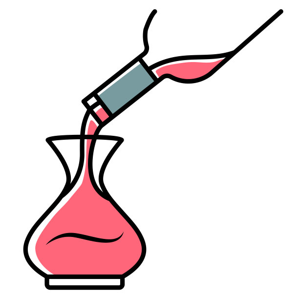 甜酒醒酒粉色图标。酒精饮料倒入酒瓶中。开胃酒喝瓶。酒吧间招待员,侍酒师,酒厂。酒吧、餐厅。聚会,庆祝。孤立的矢量图图片下载